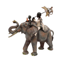 Elephant rider sculpture