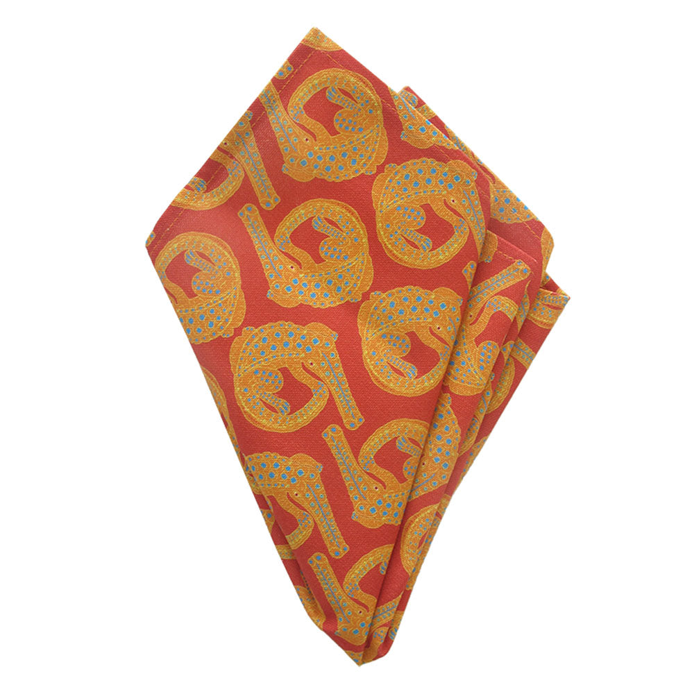 Pair of crocodile sunset napkins