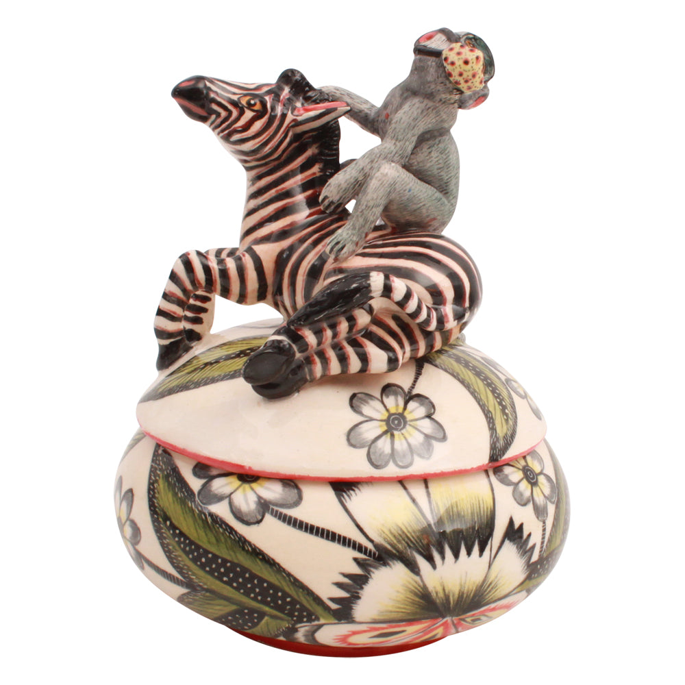 Zebra Monkey Novelty Box