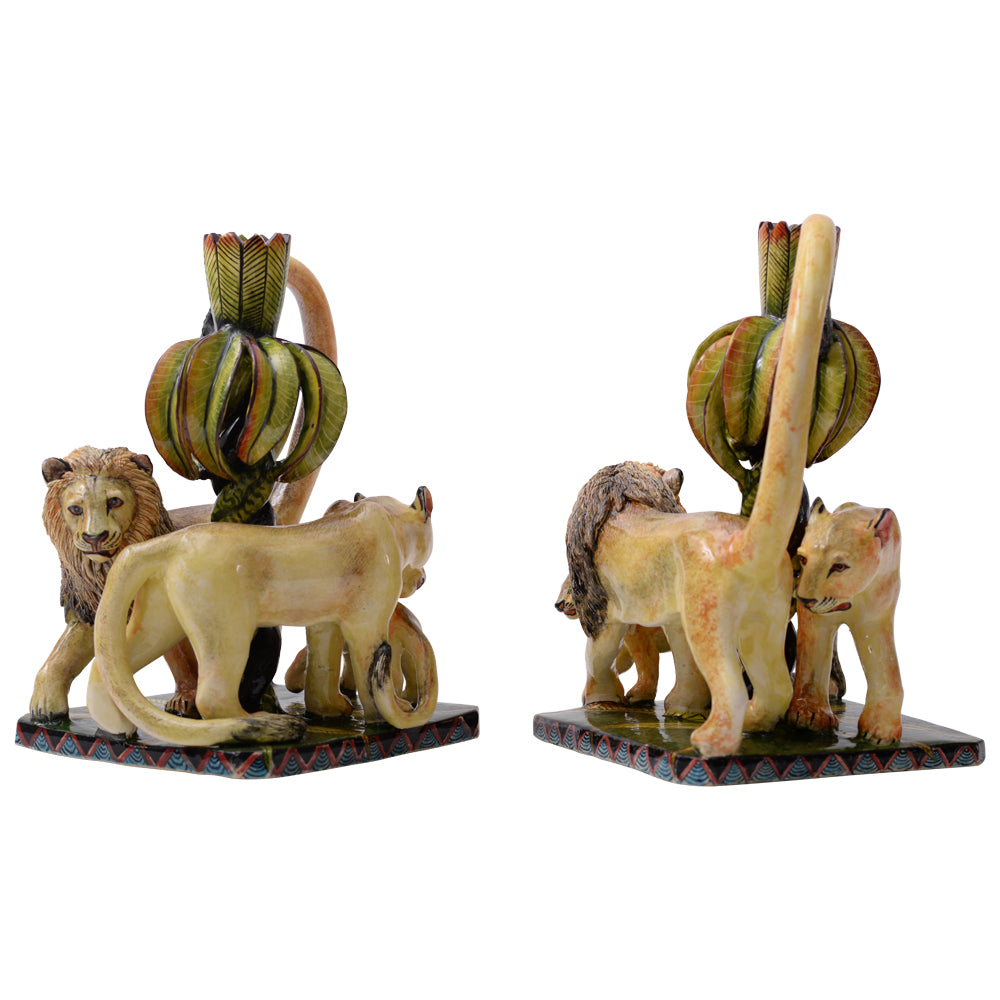 Lion Candlesticks