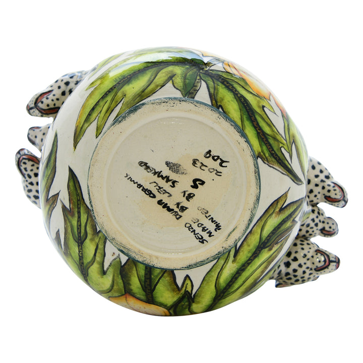 Leopard sugar pot