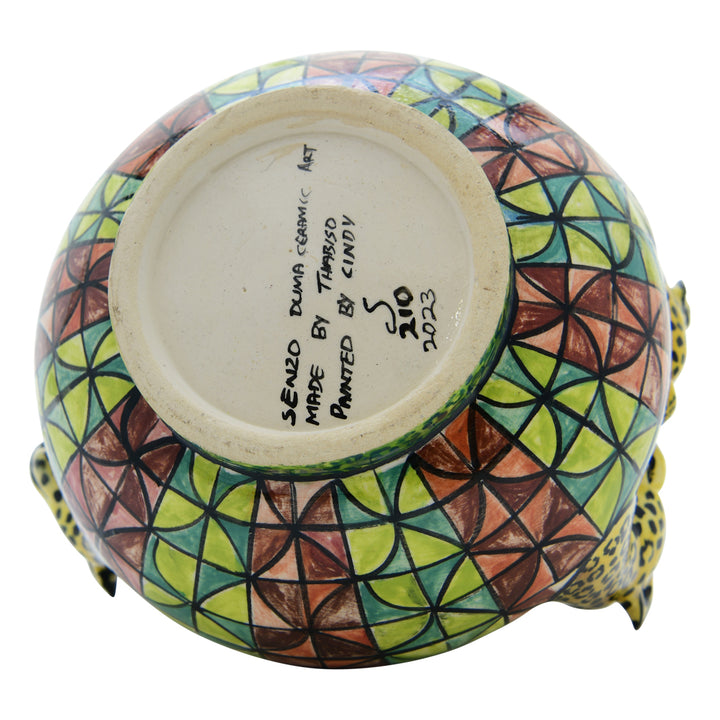 Leopard sugar pot