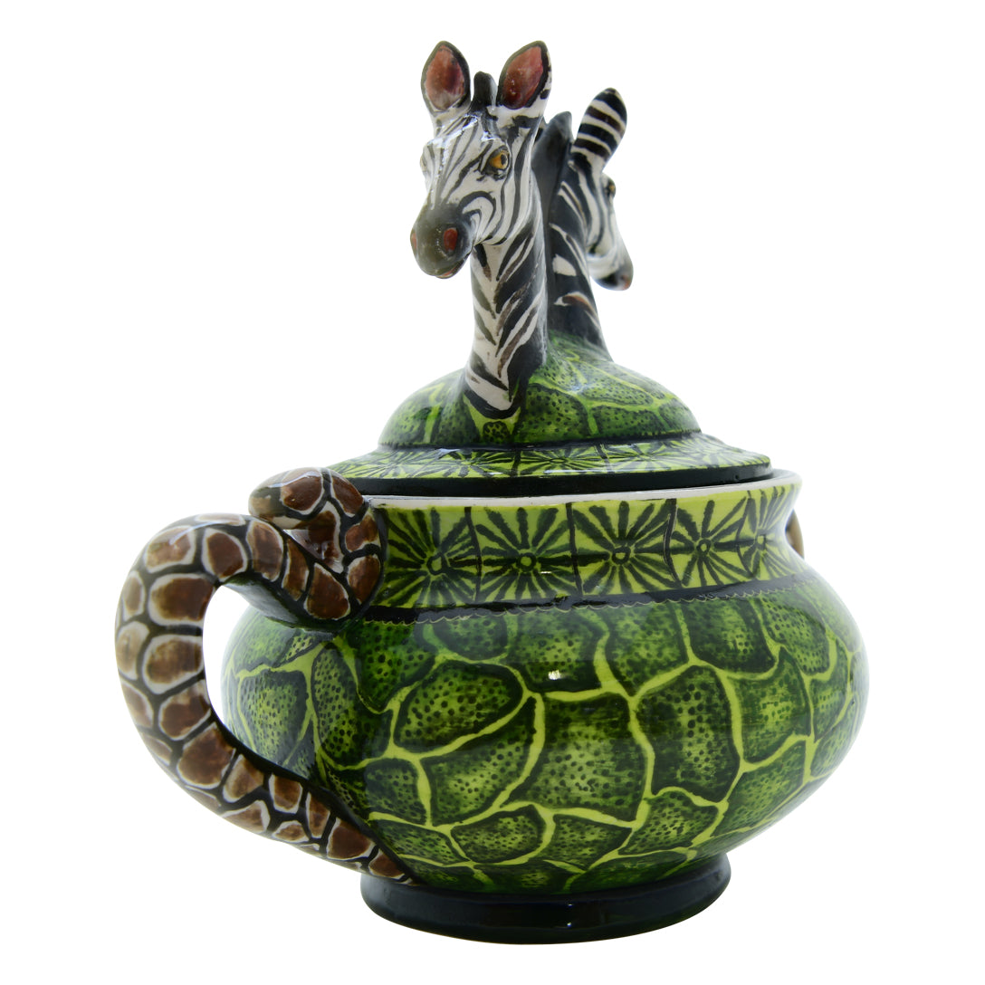 Zebra sugar pot