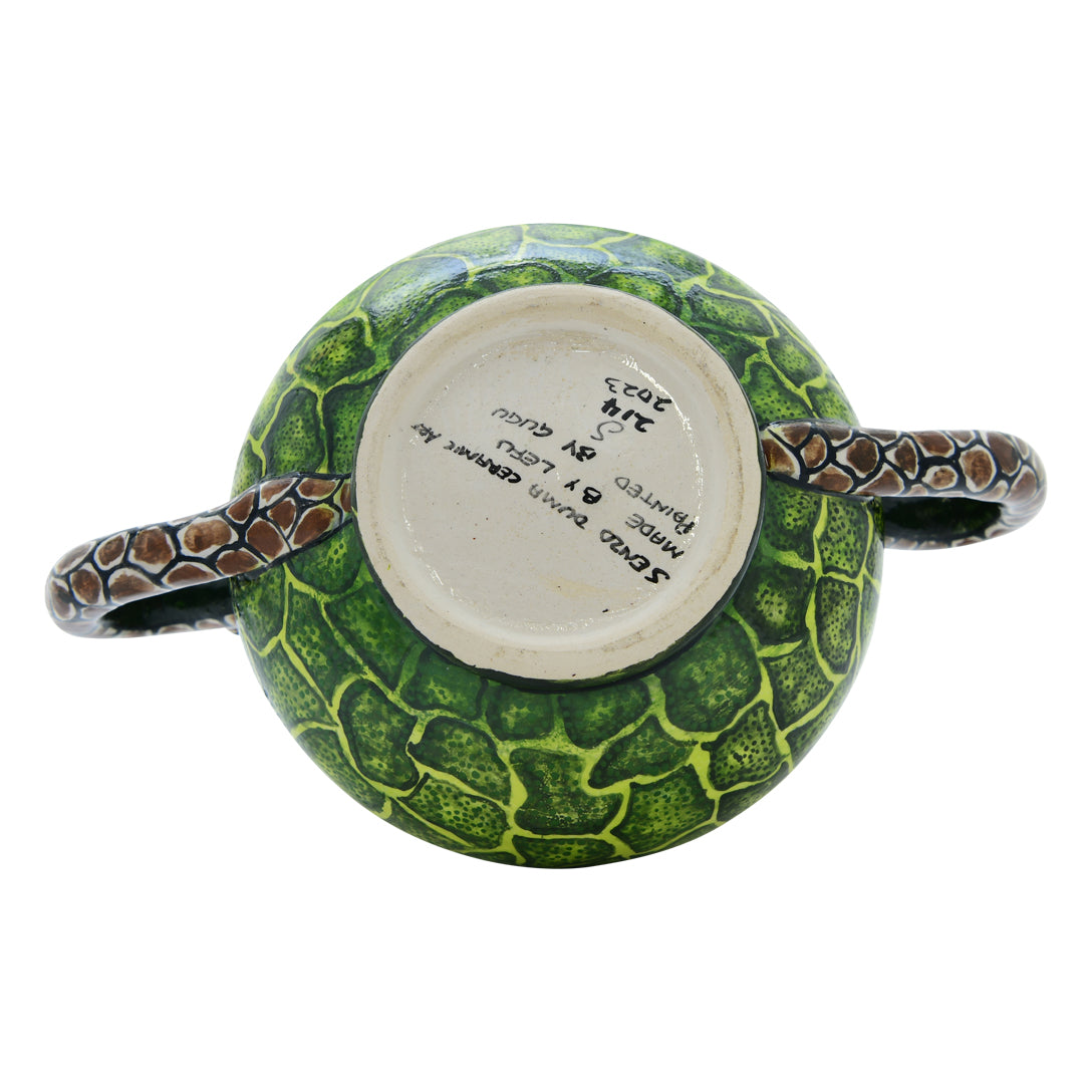 Zebra sugar pot