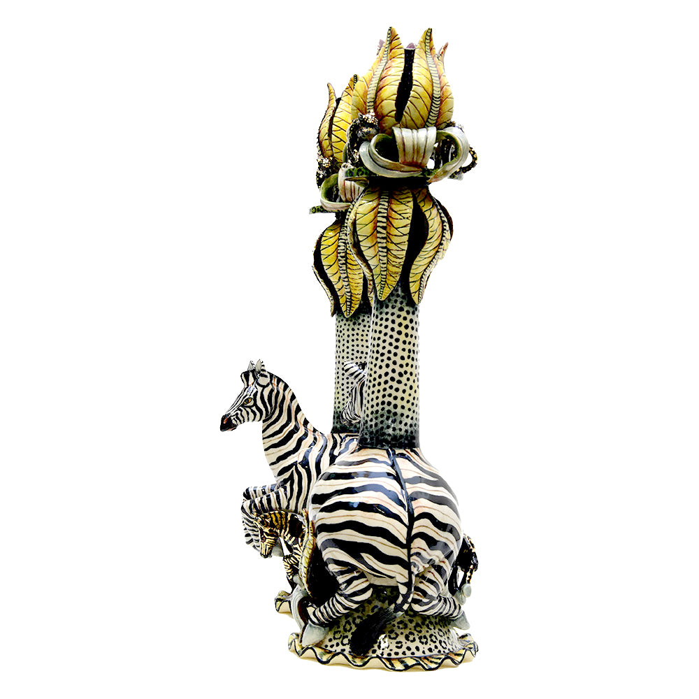 Zebra Candle Holders