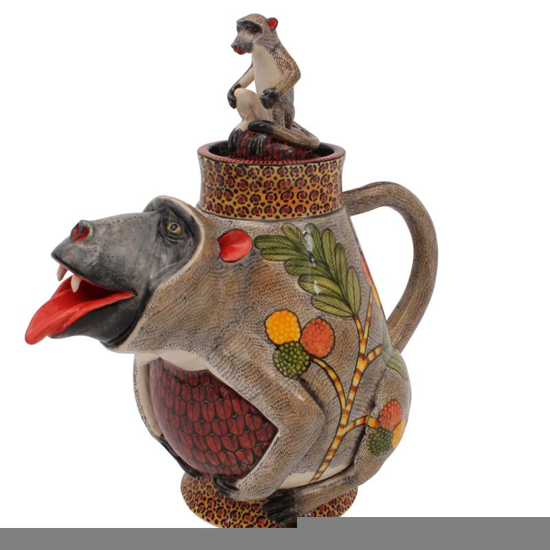 Baboon teapot