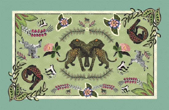 Royal Leopard Delta Tablecloth