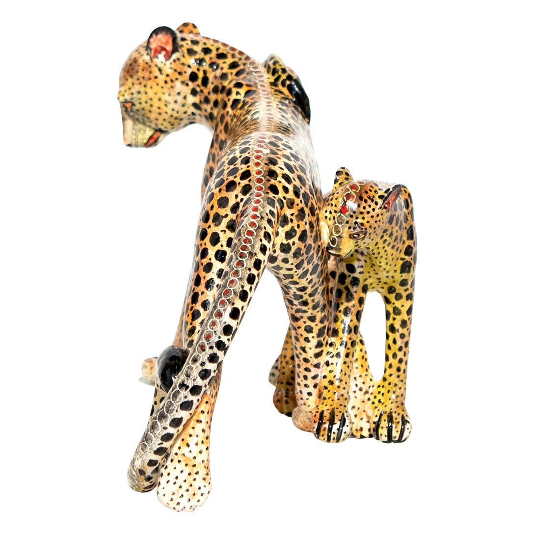 Leopard sculpture