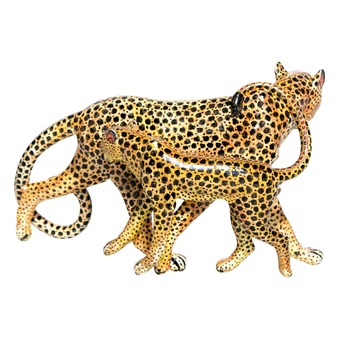 Leopard sculpture