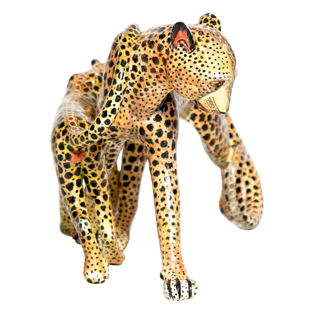 Leopard sculpture