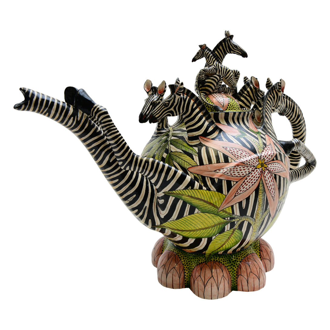 Zebra teapot