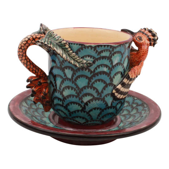 Hoopoe cup & saucer