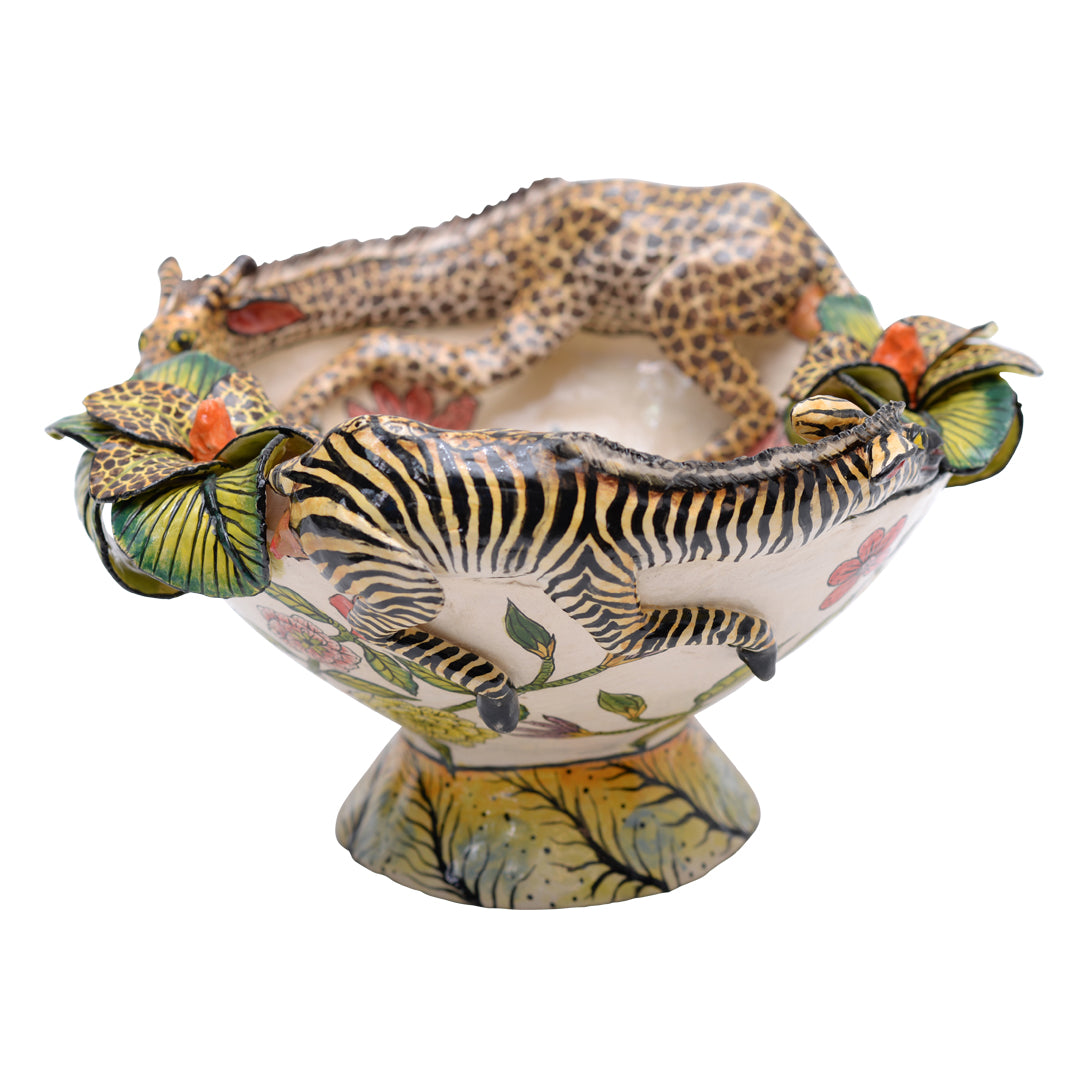 Zebra and Giraffe Bowl