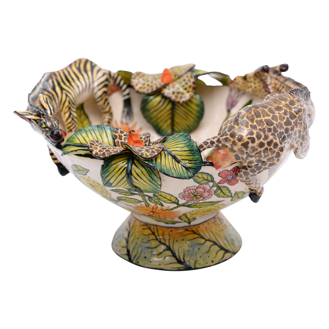 Zebra and Giraffe Bowl
