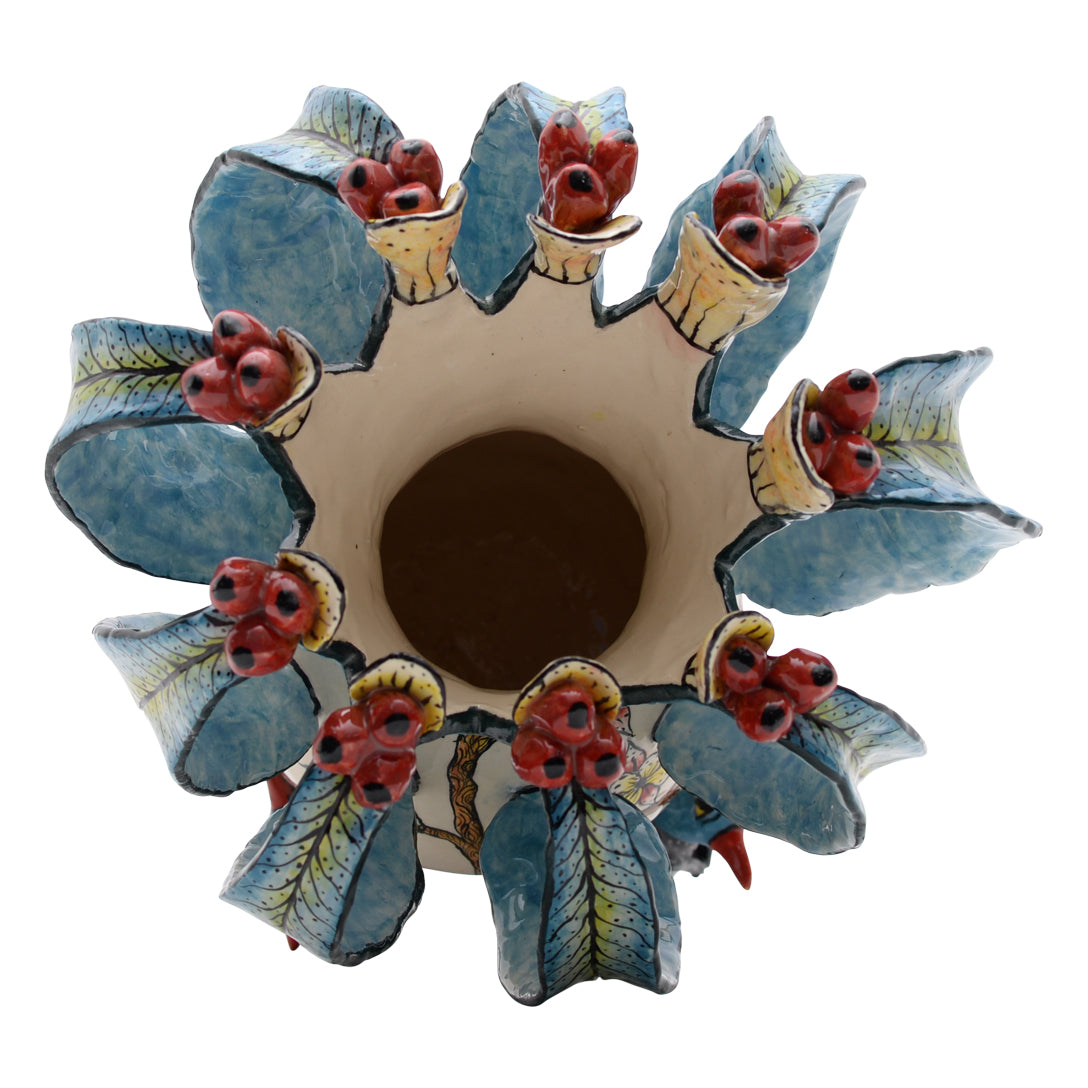 Guineafowls flower vase