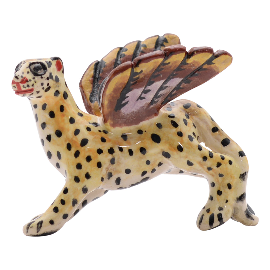Leopard flying ornament