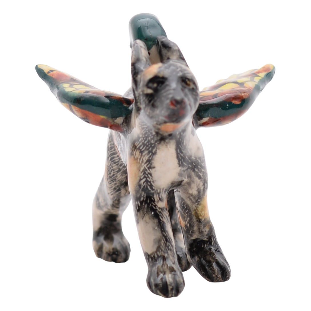 Wild dog flying ornament
